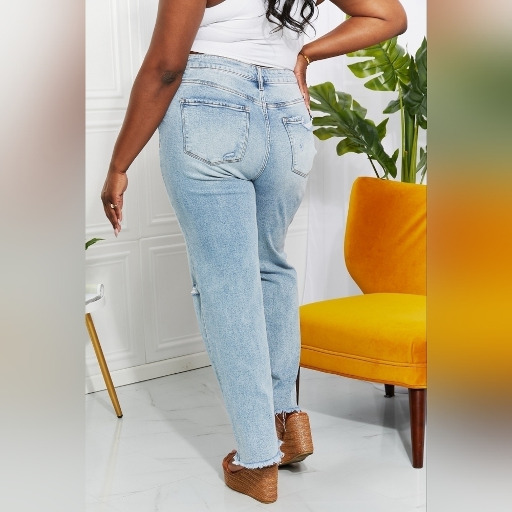 Vervet By Flying Monkey HR 90s Vintage Light Wash Wide Leg Jeans Dad Various NEW - Picture 11 of 15